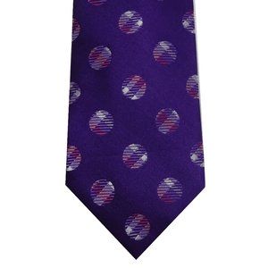 Nick Cannon purple dot silk tie
